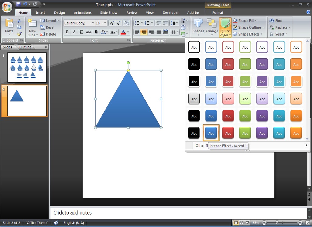 Apply Bevel Effects to Shapes in PowerPoint 2013 for Windows